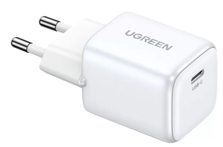 Ugreen Сетевое зарядное устройство CD319 Nexode Mini 30W USB-C PD GaN Fast Charger White