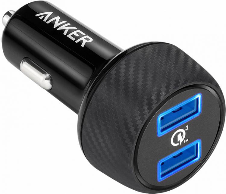 Автомобильное зарядное устройство Anker PowerDrive Speed 2QC  UN Black with Offline Packaging V3