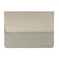 Mageasy чехол с магнитной откидной крышкой MagSleeve | MacBook 13"& 14" | Premium кожа | Цвет: Светло-серый