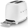 Тостер SMEG TSF01WHMEU / 2 ломтика, 6 уровней поджаривания, мощность: 950 Вт, корпус из нержавеющей стали, белый матовый, стиль 50-х г.г,