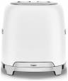 Тостер SMEG TSF01WHMEU / 2 ломтика, 6 уровней поджаривания, мощность: 950 Вт, корпус из нержавеющей стали, белый матовый, стиль 50-х г.г,