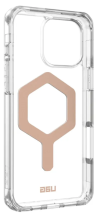 Urban Armor Gear Чехол для iPhone 16 Pro Plyo case с MagSafe, Ice/Gold