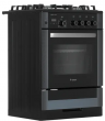Газовая плита GEFEST 6500-03 0044 черный | конфорок - 4 шт | духовка - 52 л | электроподжиг | газ-контроль панели | гриль | чугунные решетки | 60 см x 85 см x 60 см Global
