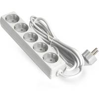Удлинитель ExeGate ECE-5-1.8W (5 евророзетки с заземлением, 1.8м, белый) <EX285821RUS>