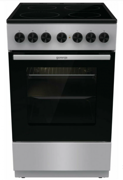 Электрическая плита Gorenje GEC5B20SG / поверхность - стеклокерамика, конфорок - 4 шт, духовка - 68 л, гриль, 85 см x 50 см x 59.4 см / Global