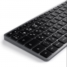 Satechi Беспроводная клавиатура Slim X1 Bluetooth Keyboard для планшетов iPad | Раскладка - Русская | Цвет- Серый космос | Подсветка клавиш-есть | Цифровой блок-нет | Интерфейс подключения-Bluetooth | Тип питания-аккумулятор | Материал корпус-металл