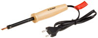 Зубр 55405-25_z01 Электропаяльник "МАСТЕР" с деревянной рукояткой и долговечным жалом, форма клин, 25Вт