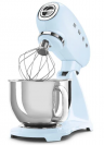 Smeg Планетарный миксер SMF03PBEU | Коллекция:  Стиль 50-х годов | Цвет: Пастельный голубой | Объем чаши: 4.8л | Мощность: 800Вт | Количество скоростей: 10 | Материал корпуса: Металл