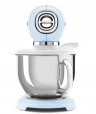 Smeg Планетарный миксер SMF03PBEU | Коллекция:  Стиль 50-х годов | Цвет: Пастельный голубой | Объем чаши: 4.8л | Мощность: 800Вт | Количество скоростей: 10 | Материал корпуса: Металл