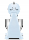Smeg Планетарный миксер SMF03PBEU | Коллекция:  Стиль 50-х годов | Цвет: Пастельный голубой | Объем чаши: 4.8л | Мощность: 800Вт | Количество скоростей: 10 | Материал корпуса: Металл