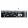 Satechi Клавиатура Slim W3 USB-C Wired Keyboard-RU для Apple iPad. Раскладка - Русская. Цвет- Серый космос.																			