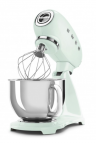 Smeg Планетарный миксер SMF03PGEU | Коллекция: Стиль 50-х г.г. | Цвет: Пастельный зеленый | Мощность: 800 Вт | Количество скоростей: 10 | Объем чаши: 4,8л | Материал корпуса: Металл