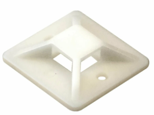 Самоклеющаяся площадка для крепления стяжек ExeGate STM2020W-100 |20х20 мм, halogen free, белая, 100 шт