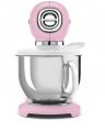 Smeg Планетарный миксер SMF03PKEU | Коллекция: Стиль 50-х г.г. | Цвет: Розовый | Мощность: 800 Вт | Количество скоростей: 10 | Объем чаши  4,8 л | Материал чаши: Нержавеющая сталь