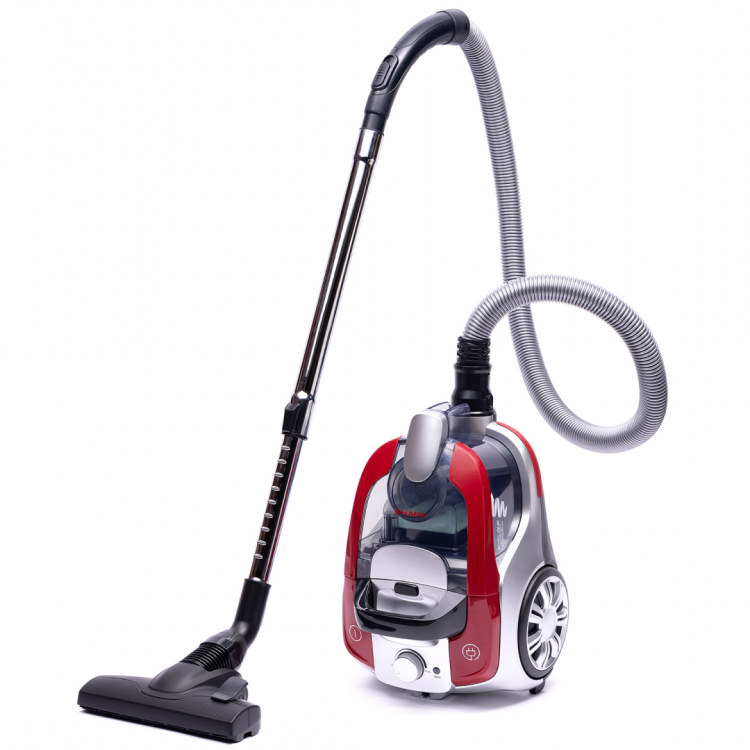 Sharp пылесос для сухой уборки ECNB16RR | С контейнером | Мощность всасывания: 320 Вт | Объем пылесборника: 1 л | Цвет: Красный | Global