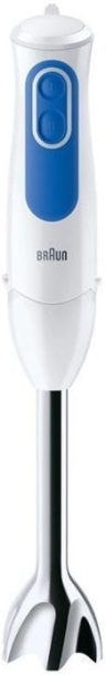 Блендер погружной Braun MQ3035WH Sauce / 700 Вт, скоростей - 2 шт, турборежим, стакан, венчик, белый / Global