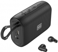 Беспроводная колонка с наушниками Hoco HC15/ Bluetooth 5.3/ 1*5W/ 1200mAh/ FM-радио/ micro SD/ USB/ AUX