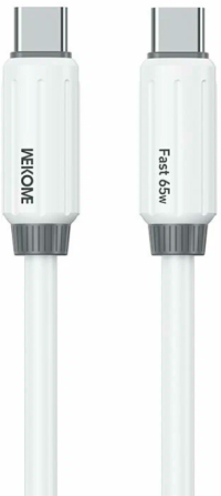 ​Wekome Кабель PD65W силиконовый мягкий Type-c - Type-c WDC-28 White, JOYA