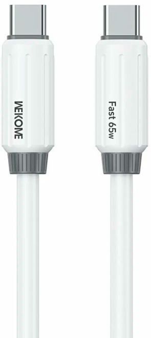 ​Wekome Кабель PD65W силиконовый мягкий Type-c - Type-c WDC-28 White, JOYA