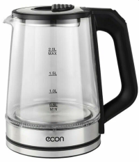Чайник электрический Econ ECO-2050KE | Объем: 2л | Мощность: 1500Вт | Цвет: черный | Global