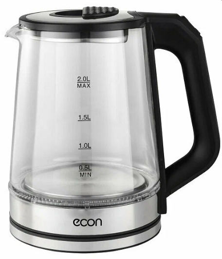 Чайник электрический Econ ECO-2050KE | Объем: 2л | Мощность: 1500Вт | Цвет: черный | Global
