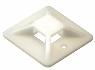 Самоклеющаяся площадка для крепления стяжек ExeGate STM2525W-100 |25х25 мм, halogen free, белая, 100 шт