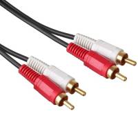 Кабель аудио (2xRCA - 2xRCA) 3м Exegate, позолоченные разъемы 254084