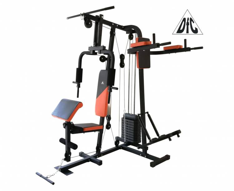 Силовой комплекс, брусья, степпер DFC D7002 (два короба + два груза)