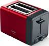 Тостер Bosch TAT4P424 970Вт | Отделения для ломтиков: 2, функции: подогрев, размораживание, степеней обжаривания: 6, съемный поддон для крошек, красный | Global