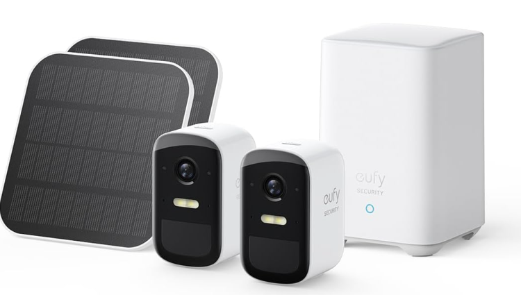 Anker Беспроводной набор для видеонаблюдения eufyCam S210 | 2 Камеры + 2 Солнечные панели | 1080p | До 180 дней работы от одной зарядки |