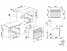 Smeg Встраиваемый духовой шкаф SF800B | Коллекция: Coloniale | Объем: 70 литров |  6 различных режимов приготовления | Размеры изделия-592x597x548 | Количество функций приготовления | Электронный контроль температуры