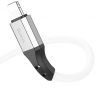 Кабель силиконовый USB на Lightning Hoco X86 Spear / для зарядки и передачи данных/ 1м/ алюминиевый сплав, ток до 2.4A
