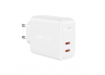 Acefast сетевое зарядное устройство с быстрой зарядкой A9 dual fast charger, USB-C + USB-C, PD40W, цвет: белый