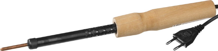 Россия 55407-25 Электропаяльник с деревянной рукояткой, 25Вт