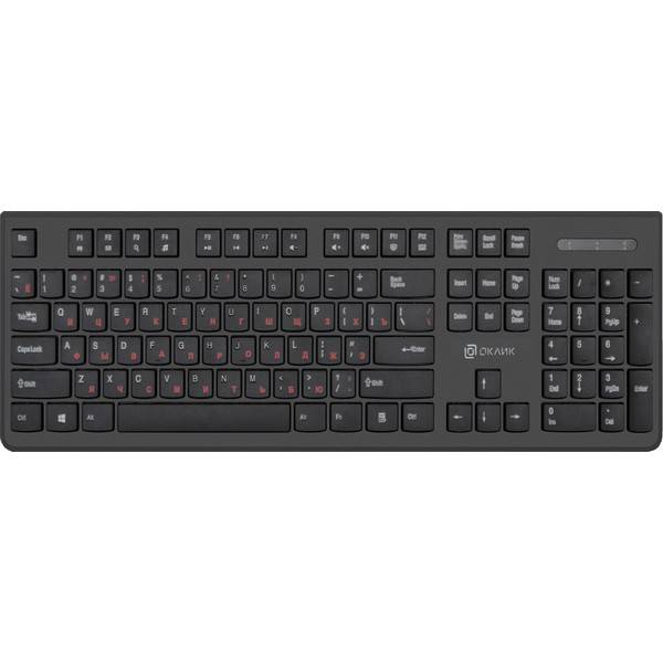 Клавиатура Oklick 505M slim черный USB Global