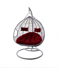 Феникс кресло подвесное двойное, максимальная назрузка: 150кг, габариты изделия: ШхДхВ: 1300х1200х2050, цвет: красный