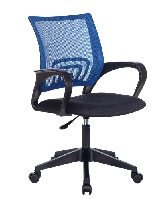 Кресло Бюрократ CH-695NLT | На колесиках | сетка/ткань | максимальная нагрузка - 120 кг | синий | Global