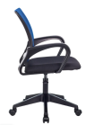 Кресло Бюрократ CH-695NLT | На колесиках | сетка/ткань | максимальная нагрузка - 120 кг | синий | Global