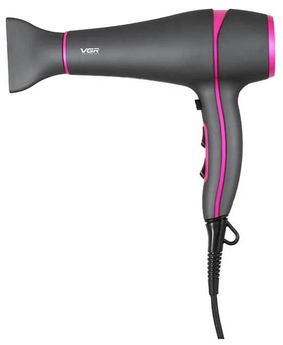 VGR Professional Hair Dryer V- 402 ионизация, подача холодного воздуха, независимая регулировка нагрева и воздушного потока