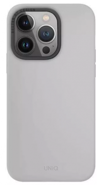 Uniq Чехол LINO для iPhone 15 Pro Max (Magsafe), White-Gray