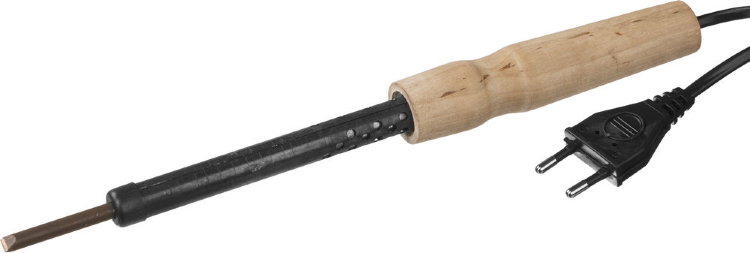 Россия 55407-65 Электропаяльник с деревянной рукояткой, 65Вт
