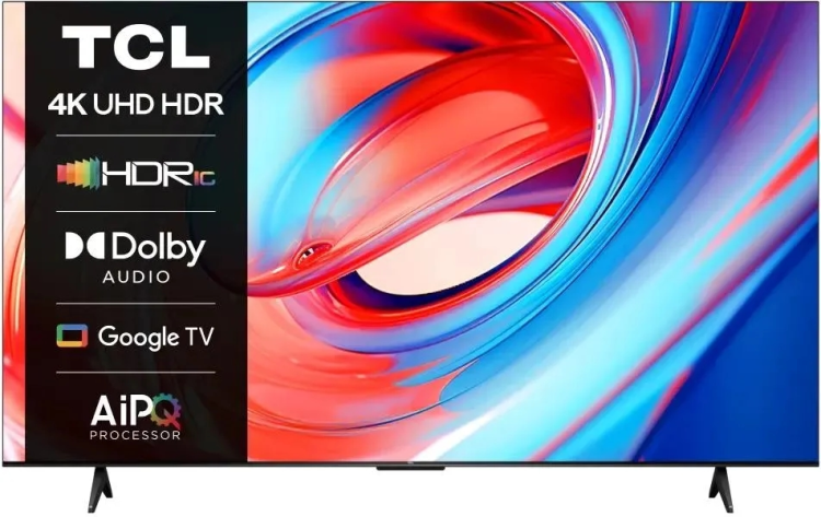 Телевизор LED 75" TCL 75V6B | Smart TV | Google TV | Экран: 3840 x 2160 | LED | 4K Ultra HD | 60 Гц | Безрамочный | Global