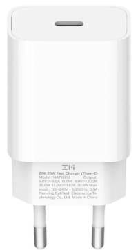 Сетевое зарядное устройство ZMI Type-C 20W QC 3.0 PD Apple QC charger 2A HA716EU / Зарядное устройство Xiaomi для iPhone