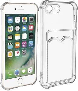 Чехол на IPhone 7 / Чехол на IPhone 8 / Чехол на IPhone SE 2020 / с карманом для карт / c усиленными бортиками