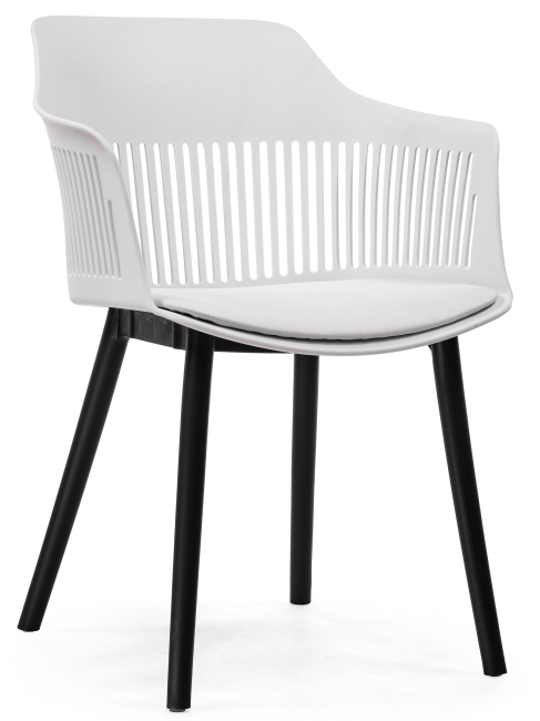 Woodville Пластиковый стул "Crocs" белый | Ширина - 55; Глубина - 58; Высота - 77 см