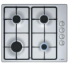 Газовая варочная панель Bosch PBP6C5B62Q / Размер ШхГ: 58х51 см, серебристый, конфорок - 4 шт, решетки - чугун, панель - нержавеющая сталь, электроподжиг, газ-контроль / Global
