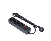 Сетевой фильтр Exegate SP-3-1.8B (3 розетки, 1.8м, евровилка, черный)