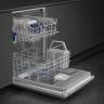 SMEG Полностью встраиваемая посудомоечная машина, 60 см, Загрузка 13 комплектов посуды, 5 программ, 1 /2 загрузка,уровень шума: 48 дБ(А),класс энергоэффективности D,стандартный мотор