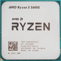 Процессор AMD Ryzen 5 5600G OEM / AM4, 6 x 3.9 ГГц, L2 - 3 МБ, L3 - 16 МБ, 2хDDR4-3200 МГц, AMD Radeon Vega 7, TDP 65 Вт / Global
