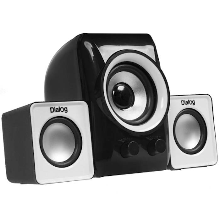 Колонки 2.1 DIALOG AC-202UP черный / 11 Вт, питание - USB порт Global